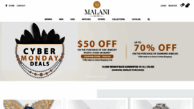 What Malanijewelers.com website looked like in 2019 (4 years ago)