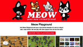 What Meowplayground.com website looked like in 2019 (4 years ago)