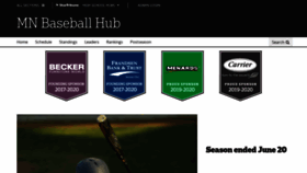 What Mnbaseballhub.com website looked like in 2019 (4 years ago)