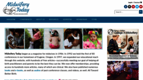 What Midwiferytoday.com website looked like in 2019 (4 years ago)
