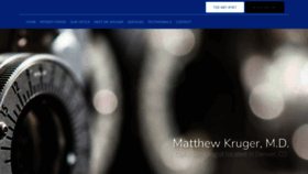 What Matthewkrugermd.com website looked like in 2019 (4 years ago)