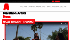 What Marathonartists.com website looked like in 2019 (4 years ago)