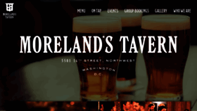 What Morelandstavern.com website looked like in 2019 (4 years ago)