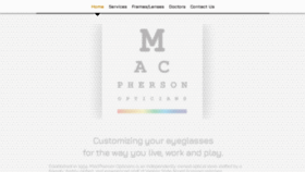What Macphersonopticians.com website looked like in 2019 (4 years ago)