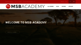 What Msbacademy.com website looked like in 2019 (4 years ago)