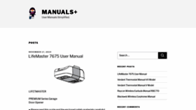 What Manuals.plus website looked like in 2019 (4 years ago)