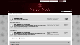 What Marvelmods.com website looked like in 2019 (4 years ago)