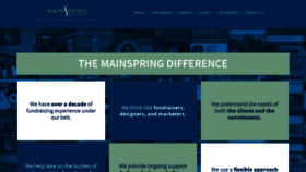 What Mainspringmc.com website looked like in 2019 (4 years ago)