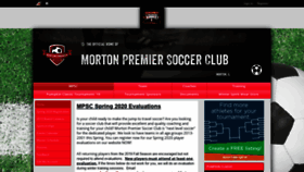 What Mortonpremiersoccer.com website looked like in 2019 (4 years ago)