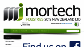 What Mortech.co.nz website looked like in 2019 (4 years ago)