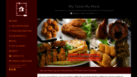 What Mytastemymeal.com website looked like in 2019 (4 years ago)