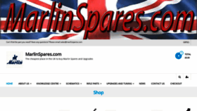 What Marlinspares.com website looked like in 2019 (4 years ago)