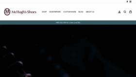 What Mchughsshoes.com.au website looked like in 2019 (4 years ago)