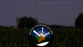 What Miltontwpohio.org website looked like in 2019 (4 years ago)