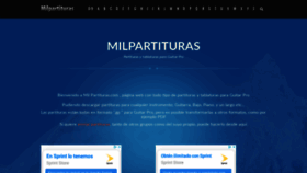 What Milpartituras.com website looked like in 2019 (4 years ago)