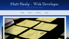 What Matthealy.com.au website looked like in 2019 (4 years ago)