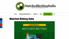 What Matchedbettingitalia.it website looked like in 2019 (4 years ago)