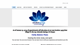 What Mindfulsprings.com website looked like in 2019 (4 years ago)