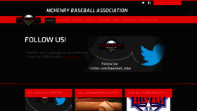 What Mchenrybaseball.com website looked like in 2019 (4 years ago)