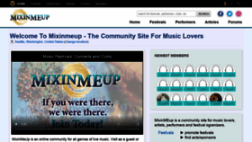 What Mixinmeup.com website looked like in 2019 (4 years ago)