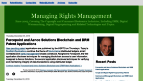What Managingrights.com website looked like in 2019 (4 years ago)
