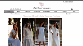 What Melrosecouture.com.au website looked like in 2019 (4 years ago)