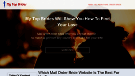 What Mytopbrides.net website looked like in 2019 (5 years ago)
