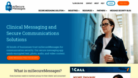 What Misecuremessages.com website looked like in 2019 (4 years ago)