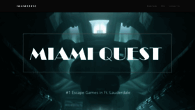 What Miamiquestescaperooms.com website looked like in 2019 (4 years ago)