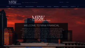 What Mrwfinancial.com website looked like in 2019 (4 years ago)