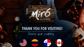 What Miro-foods.com website looked like in 2019 (4 years ago)