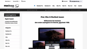 What Maclease.de website looked like in 2019 (4 years ago)