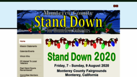 What Montereystanddown.org website looked like in 2019 (4 years ago)