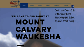 What Mountcalvarywaukesha.org website looked like in 2019 (4 years ago)