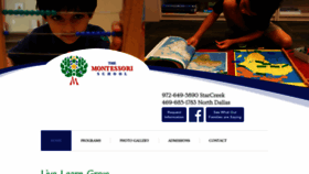 What Montessorischool.com website looked like in 2019 (4 years ago)