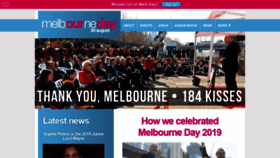 What Melbourneday.com.au website looked like in 2019 (4 years ago)