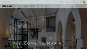 What Maxandjan.com website looked like in 2019 (4 years ago)