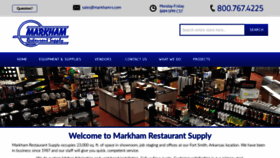 What Markhamrestaurantsupply.com website looked like in 2019 (4 years ago)