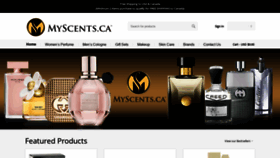 What Myscents.ca website looked like in 2019 (4 years ago)