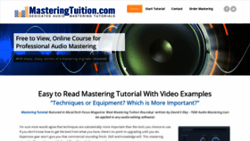 What Masteringtuition.com website looked like in 2019 (4 years ago)