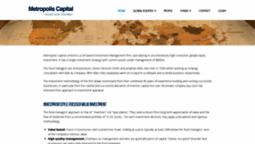 What Metropoliscapital.co.uk website looked like in 2019 (4 years ago)