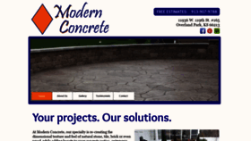What Modernconcretekc.com website looked like in 2019 (4 years ago)