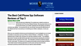 What Mobiespy.com website looked like in 2019 (4 years ago)