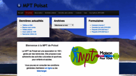 What Mpt-poisat.fr website looked like in 2019 (4 years ago)