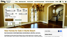 What Myrtlebeachnewhomes.com website looked like in 2019 (4 years ago)