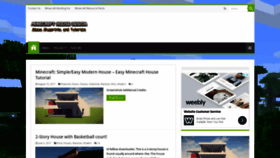 What Minecrafthousedesign.com website looked like in 2019 (4 years ago)