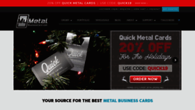 What Mymetalbusinesscard.com website looked like in 2019 (4 years ago)