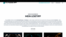 What Mein-lesetipp.de website looked like in 2019 (4 years ago)