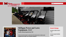 What Milliganpowerequipment.com website looked like in 2019 (4 years ago)