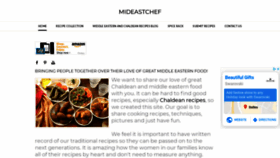 What Mideastchef.com website looked like in 2019 (4 years ago)